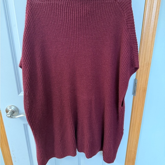 Faded Glory Maroon Cowl Neck Sweater - Picture 4 of 4